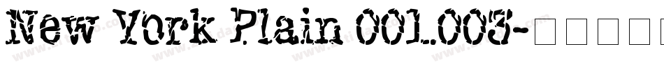 New York Plain 001.003字体转换
